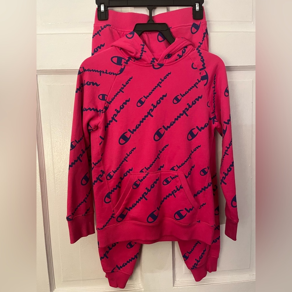 Girls Champion 2 Piece Sweatsuit
